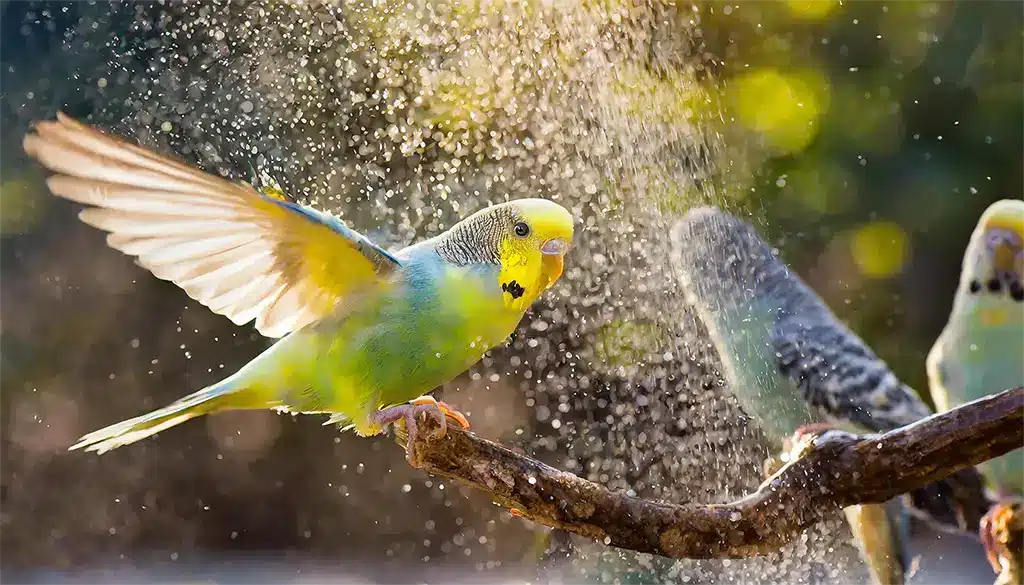 Do Budgies Like to be Sprayed with Water
